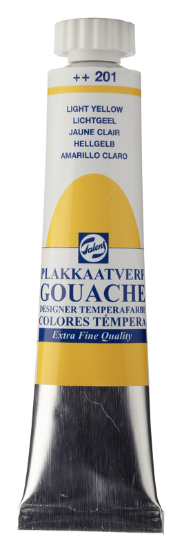 Talens Gouache extra fein, 20 ml Tube Hellgelb Nr. 201