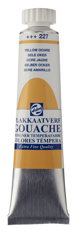 Talens extra fine tempera, 20 ml tube Yellow Ochre Nº 227