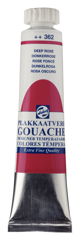 Talens Gouache extra fein, 20 ml Tube Dunkelrosa Nr. 362