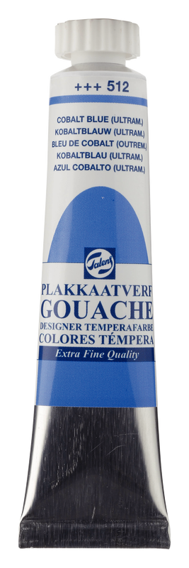 Talens gouache extra fine, 20 ml tube Cobalt Blue Nº 512