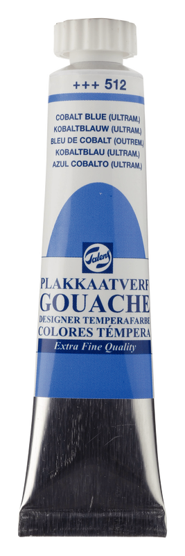 Talens témpera extra fina, tubo 20 ml Azul Cobalto Nº 512