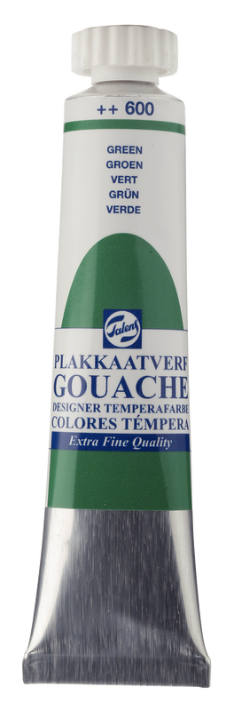 Talens extra fine tempera, 20 ml tube Green No. 600