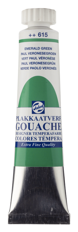 Talens Gouache extra fein, 20 ml Tube Grün Paolo Veronese Nr. 615