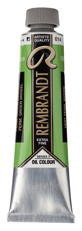 Rembrandt Oleo 40 ml serie 3 Color Verde Permanente Medio 614