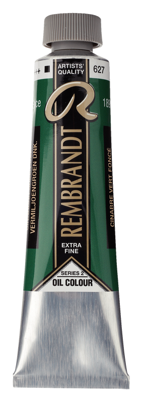 Rembrandt Oleo 40 ml serie 2 Color Verde Cinabrio Oscuro 627