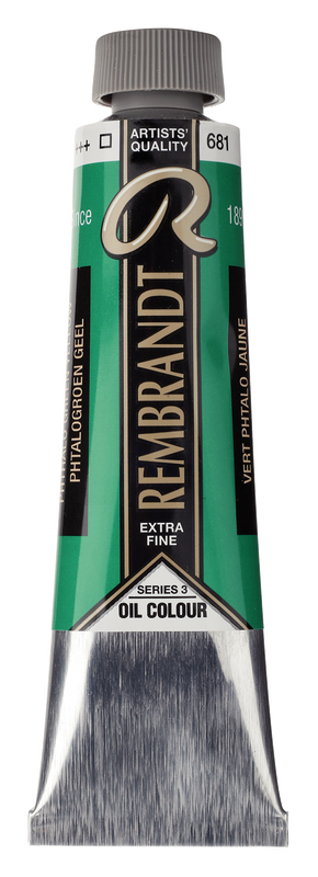 Rembrandt Oleo 40 ml serie 3 Color Verde Ftalo Amarillo 681