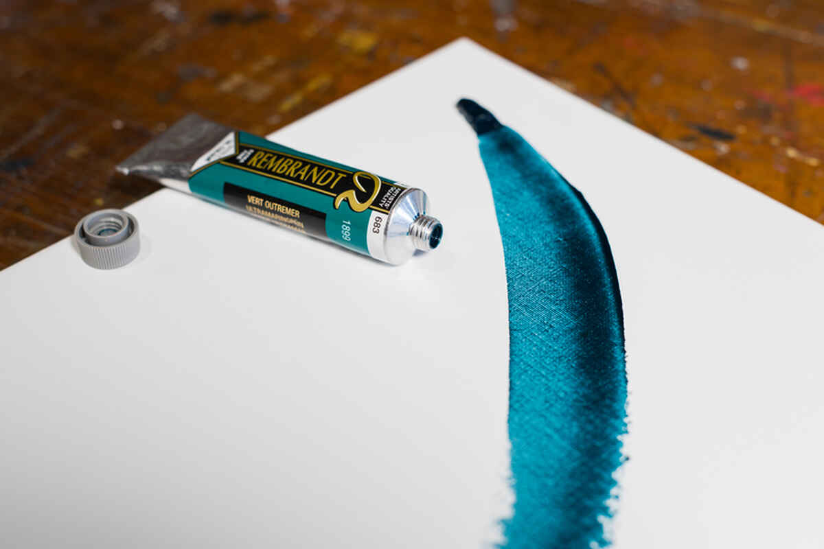 Ölfarben 40 ml Serie 3 Color UltramarinblauGrün . 683