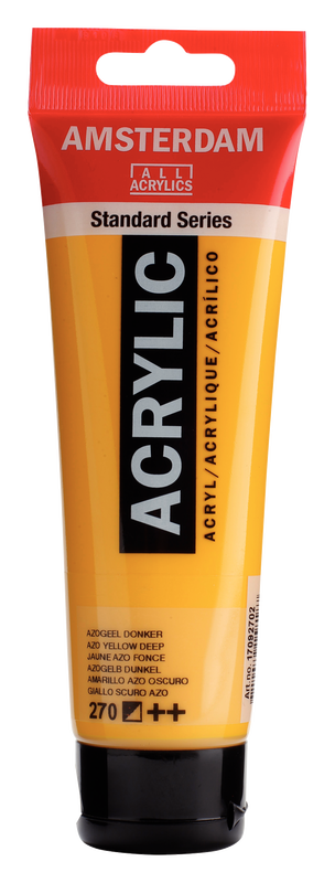 Amsterdam Acrílico 120 ml Color Amarillo Azo Oscuro 270