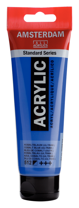 Amsterdam Acrílico 120 ml Color Azul Cobalto Ultramar 512