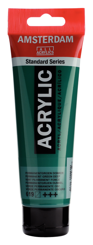 Acrylic 120 ml Color Permanent Dark Green  619