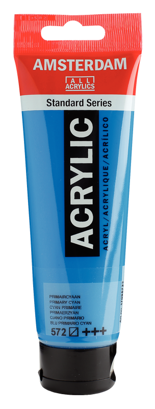 Acrylic 120 ml Color Blue Primary Cyan 572