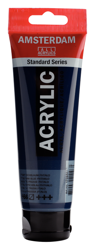 Amsterdam Acrílico 120 ml Color Azul de Prusia Ftalo 566