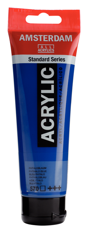 Amsterdam Acrílico 120 ml Color Azul Ftalo 570