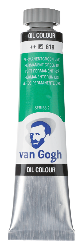 Van Gogh Oleo 20 ml serie 2 Color Verde Permanente Oscuro 619