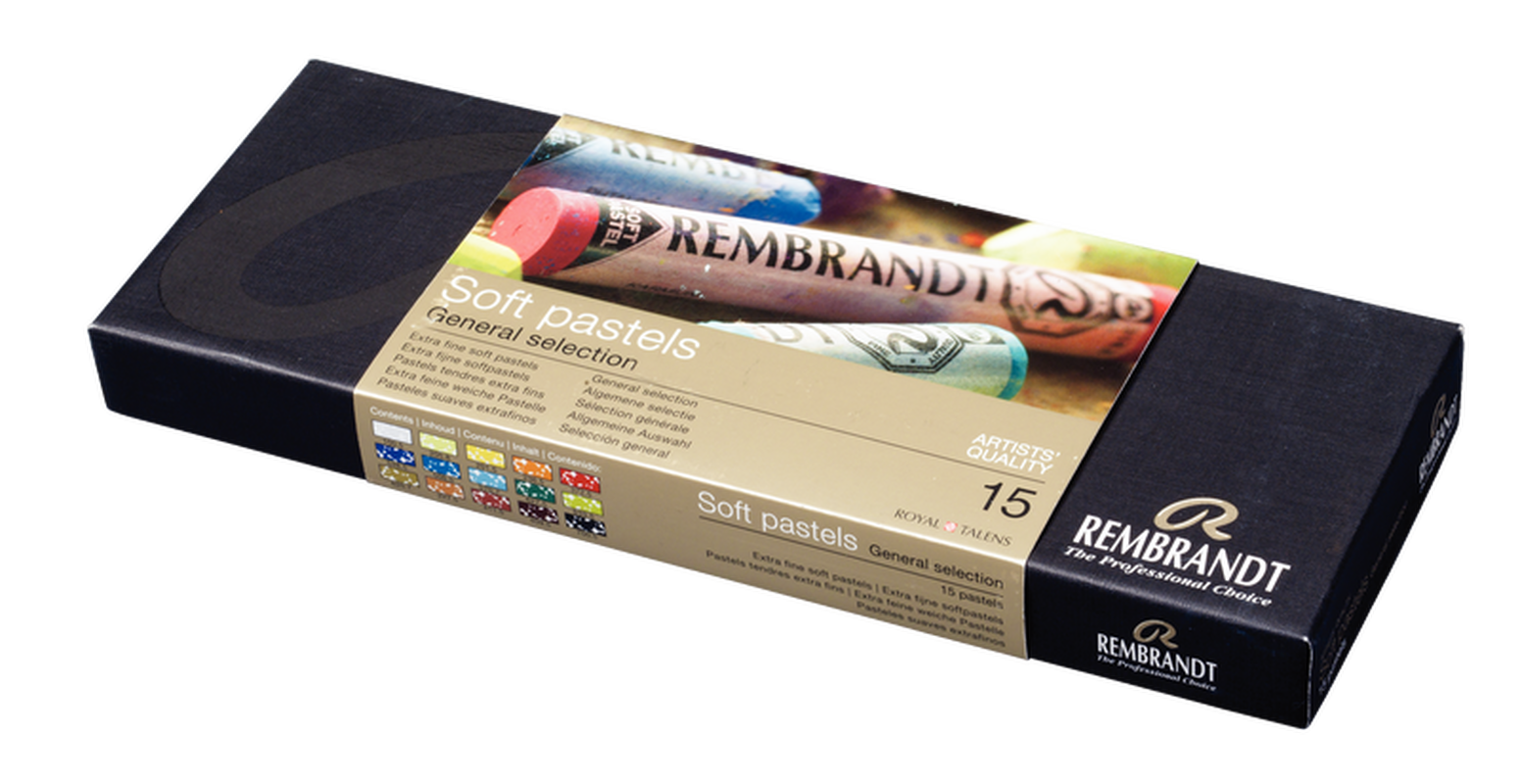 Rembrandt Caja de Soft Pasteles  15 barras enteras