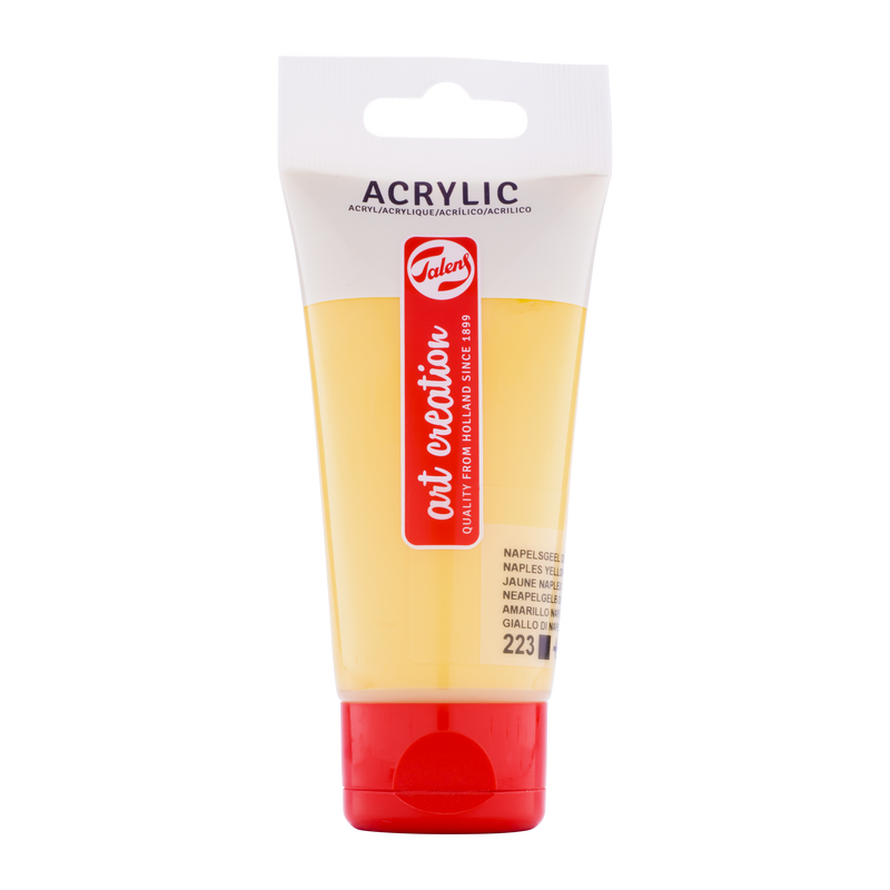 Acrylic 75 ml Color Naples Yellow Dark 223