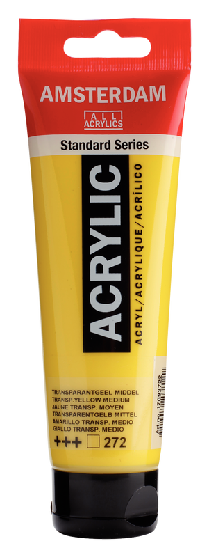 Amsterdam Acrílico 120 ml Color Amarillo Transparente Medio 272