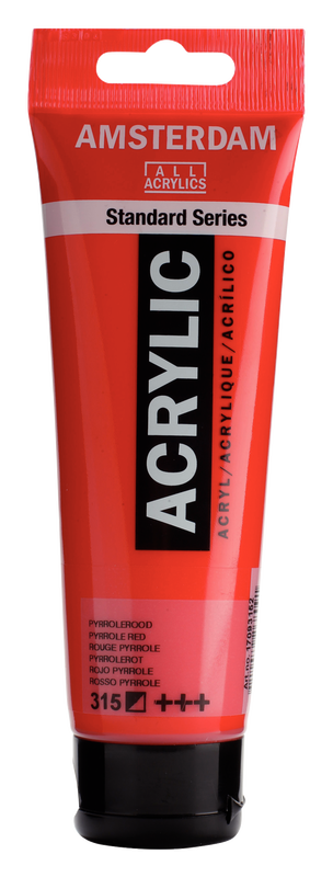 Amsterdam Acrílico 120 ml Color Rojo Pyrrole 315