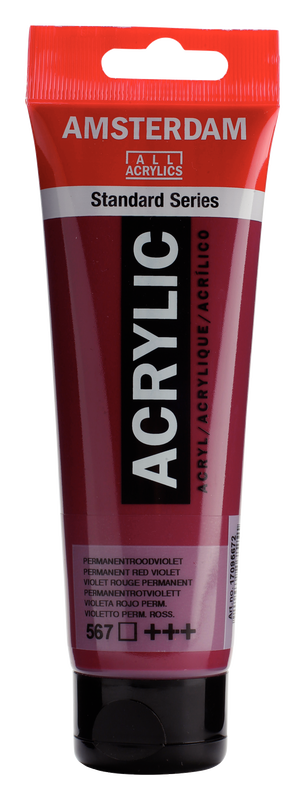 Amsterdam Acrílico 120 ml Color Violeta Rojo Permanente 567