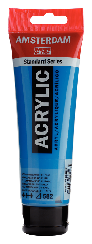 Amsterdam Acrílico 120 ml Color Azul Manganeso Ftalo 582