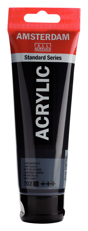 Amsterdam Acrílico 120 ml Color Negro Bujia 702