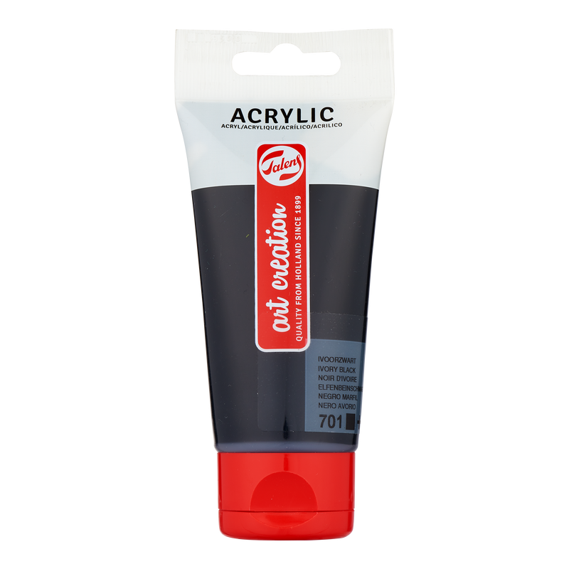 Acrylic 75 ml Color Ivory Black 701