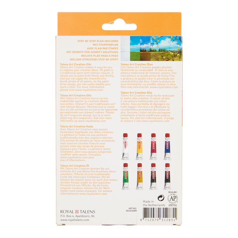 Art Creation Set de 8 tubos de Óleo x 12 ml