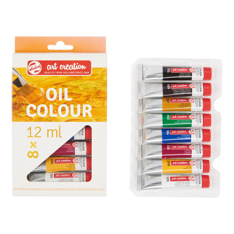Art Creation Set de 8 tubos de Óleo x 12 ml