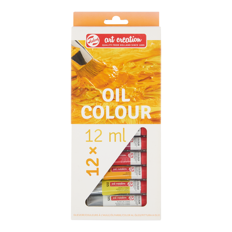Art Creation Set von 12 Tuben Ölfarben x 12 ml