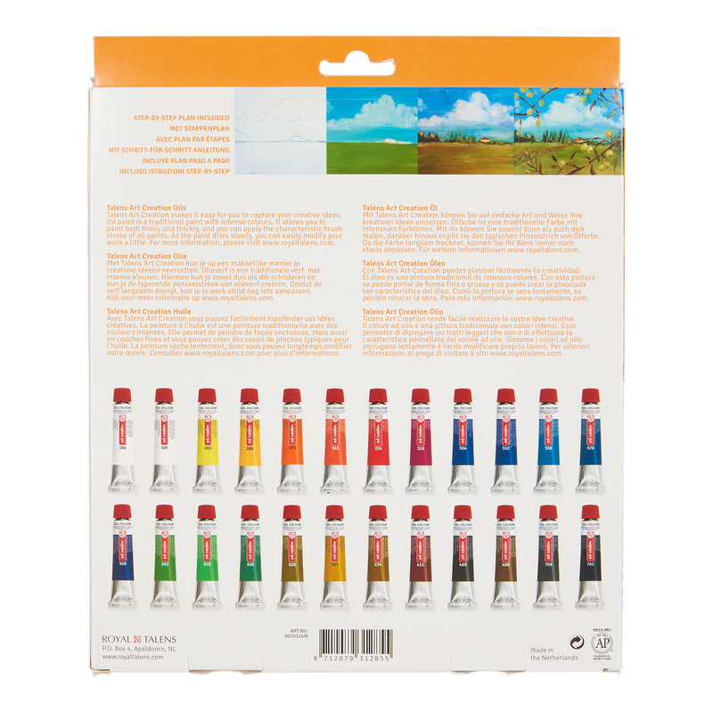 Art Creation Set of 24 tubes of Oil Paint x 12 ml