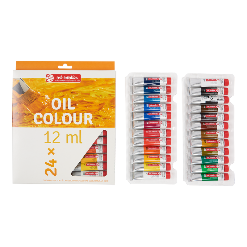 Art Creation Set of 24 tubes of Oil Paint x 12 ml