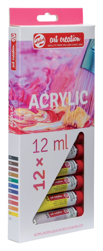 Art Creation Set of 12 tubes of Acrylics x 12 ml