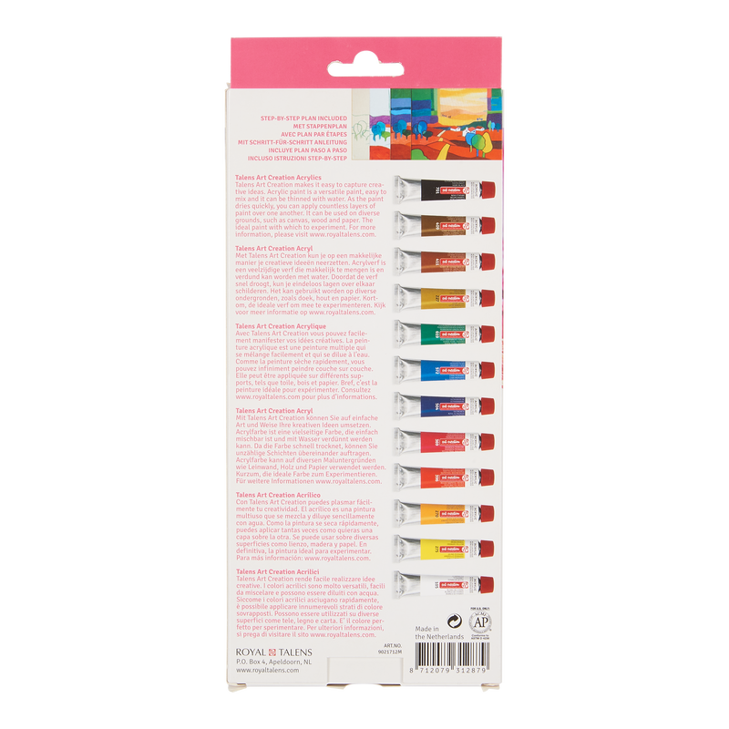 Art Creation Satz von 12 Acryltuben x 12 ml