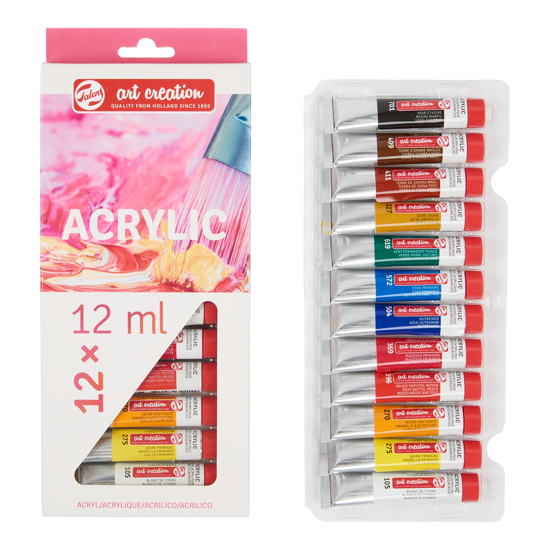 Art Creation Satz von 12 Acryltuben x 12 ml