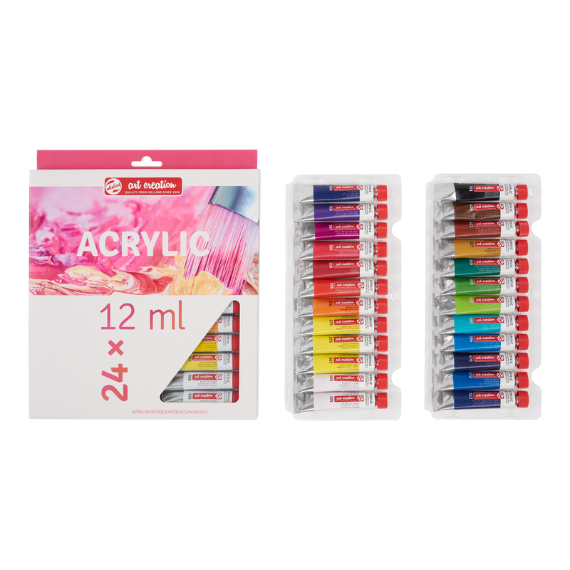 Art Creation Set de 24 tubos de Acrílico x 12 ml