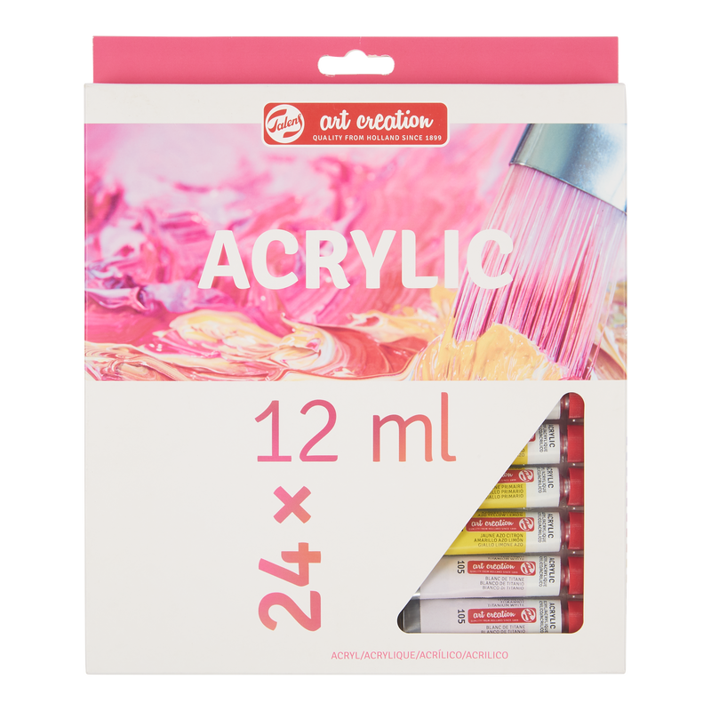 Art Creation Set de 24 tubos de Acrílico x 12 ml