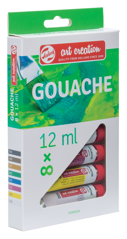 Art Creation Satz von 8 Gouache-Tuben x 12 ml