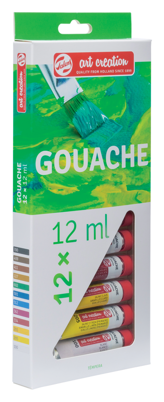 Art Creation Satz von 12 Gouache-Tuben x 12 ml