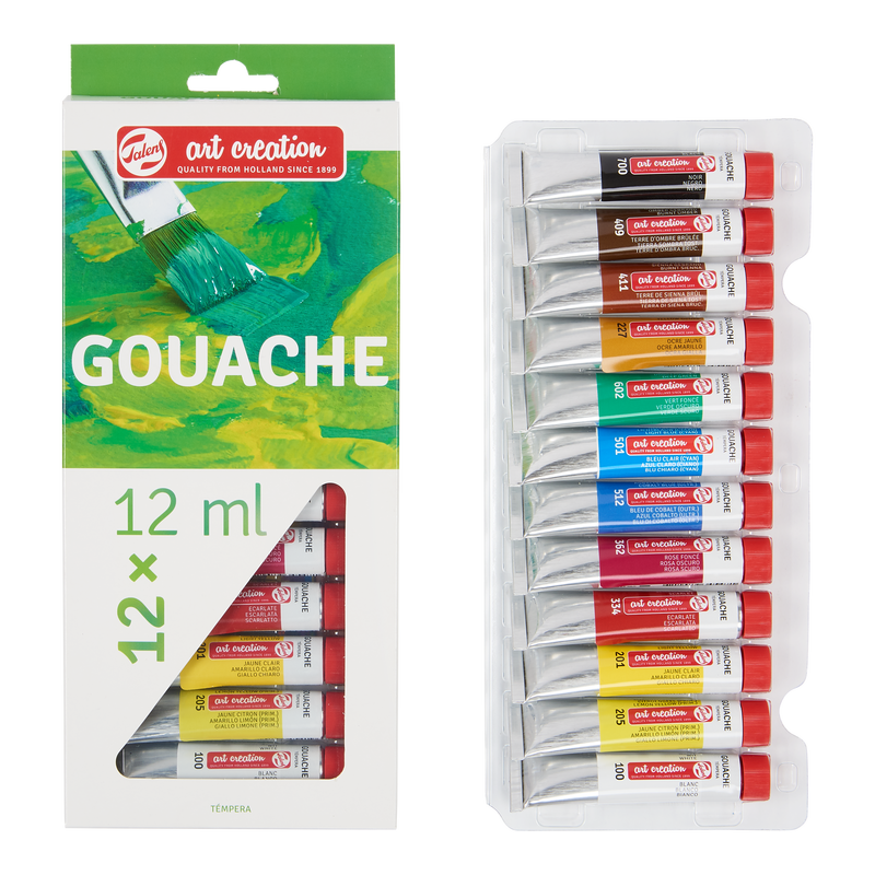 Art Creation Set de 12 tubos de Témpera x 12 ml