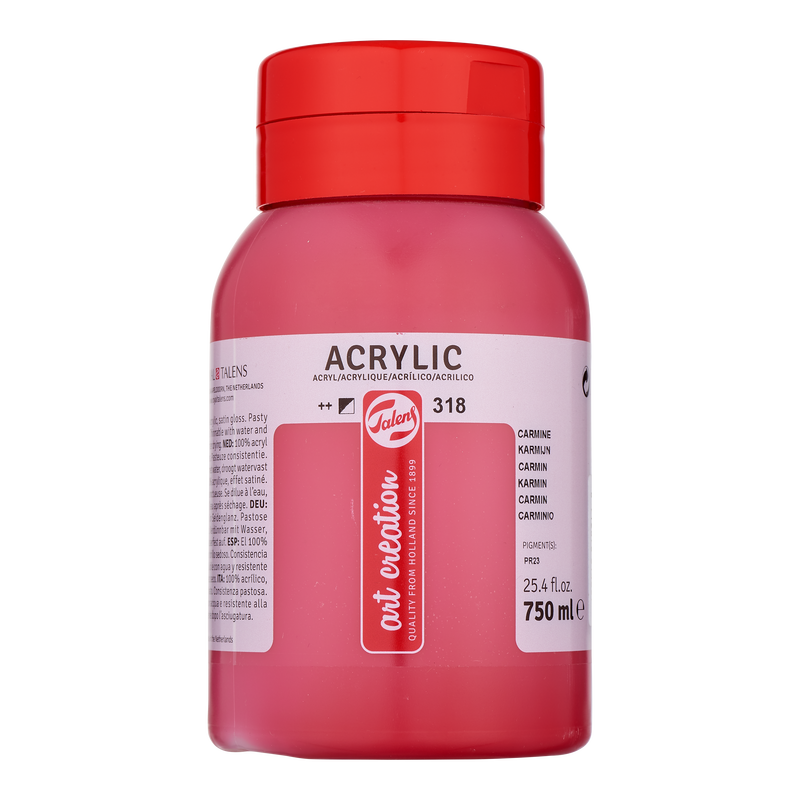 Acryl 750 ml Color Karmin  318