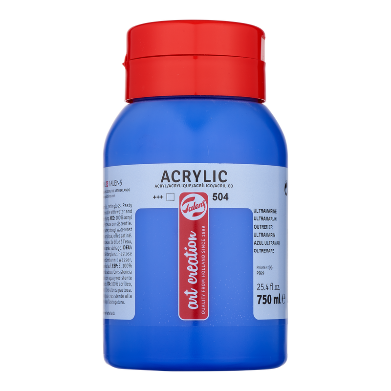 Acryl 750 ml Color Ultramarinblau 504