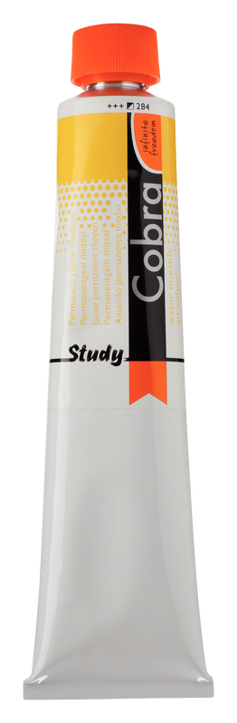 Cobra Study Oleo al Agua 200 ml Número 284 Color Amarillo Permanente Medio