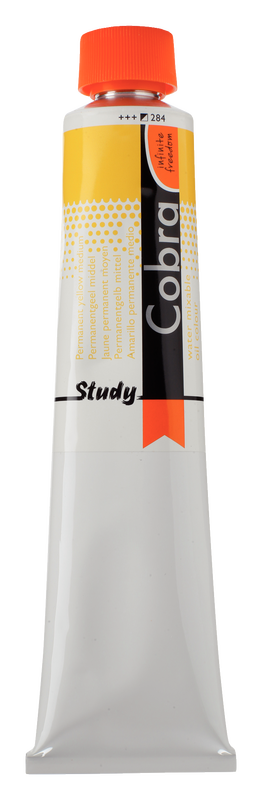 Cobra Study Water based oil 200 ml Number 284 Color Permanent Yellow Medium