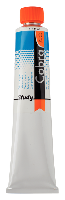 Cobra Study Water Based Oil 200 ml Number 572 Color Cyan Primary