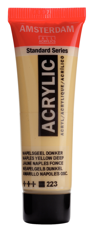 Acryl 20 ml Color Neapel Gelb Dunkel  223