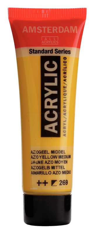 Acrylic 20 ml Color Azo Yellow Medium 269