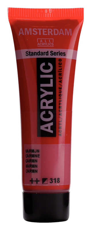 Acrylic 20 ml Color Carmine 318