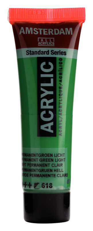 Amsterdam Acrílico 20 ml Color Verde Permanente Claro 618