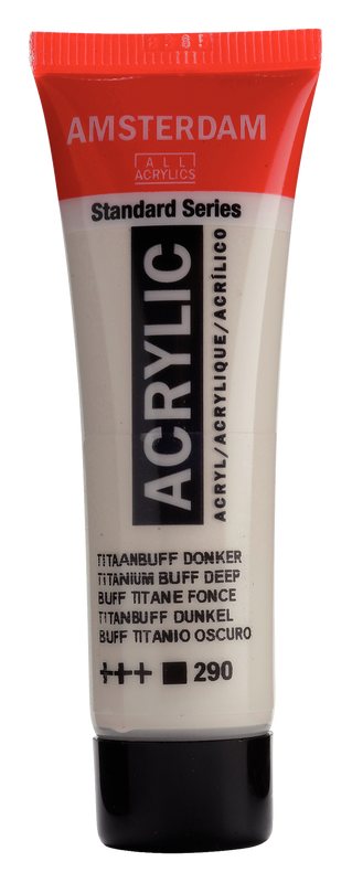 Acrylic 20 ml Color Buff Dark Titanium 290