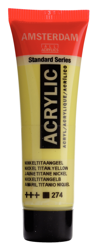 Amsterdam Acrílico 20 ml Color Amarillo Titanio Niquel 274